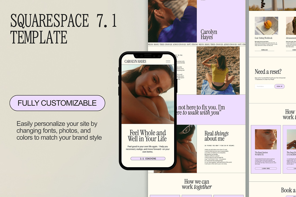 Minimal Squarespace Website Template, a Squarespace Template by Of July Studio (Photo 6 of 9)