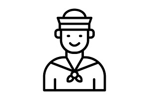 Sailor Line Icon, an Icon by Pexelpy