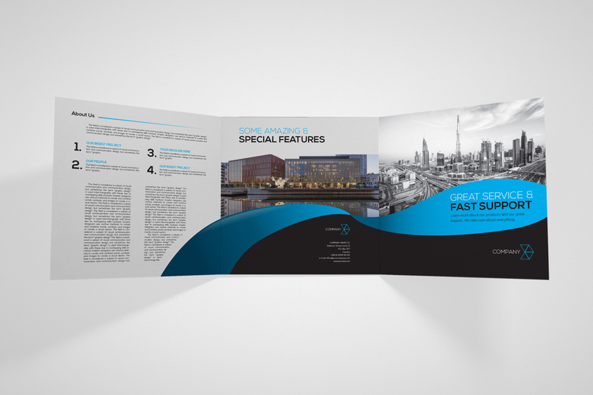 Indesign Square Brochure Wave, a Brochure Template by RudanStudio (Photo 2 of 9)