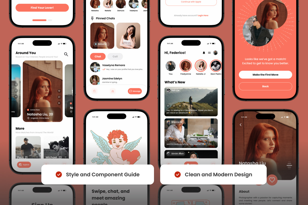 Bonds - Social & Dating Mobile App, an App Template by productype1 (Photo 3 of 5)