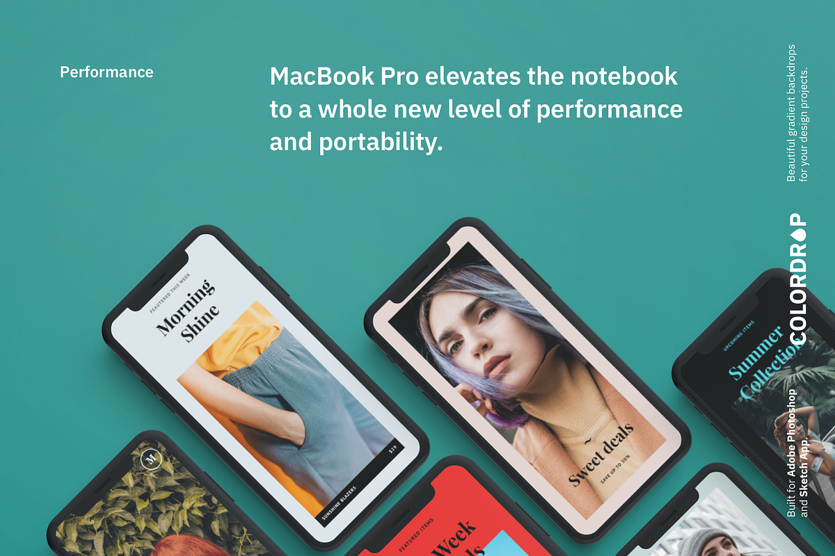Colordrop: 50+ UI Gradients Bundle, a Texture Graphic by Nice, Very Nice (Photo 9 of 13)