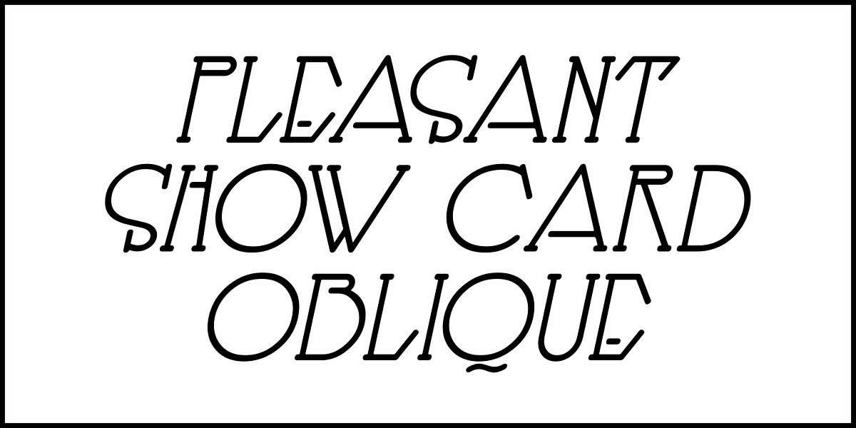 Pleasant Show Card JNL, a Serif Font by Jeff Levine Fonts (Photo 4 of 5)
