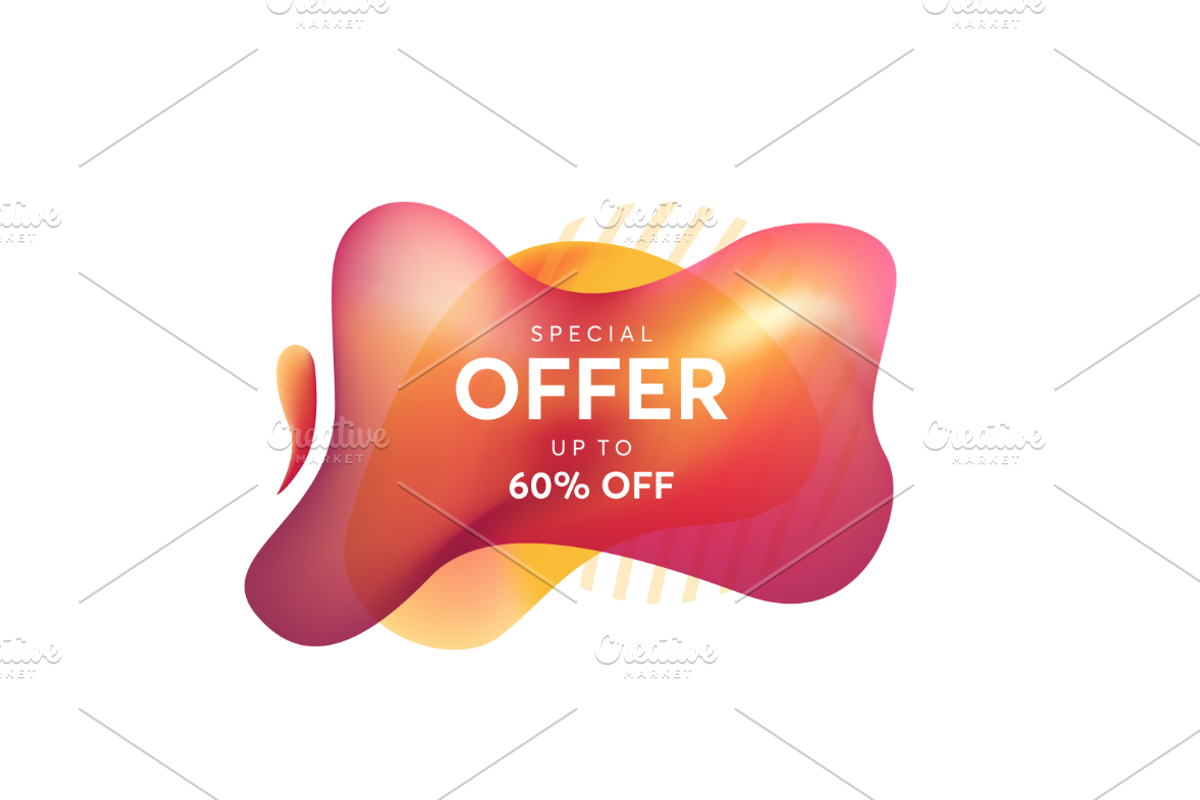 Set of Abstract liquid Fluid shape, a Poster Template by Lucky Creative (Photo 5 of 10)