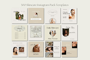 Canva Skincare Instagram Templates