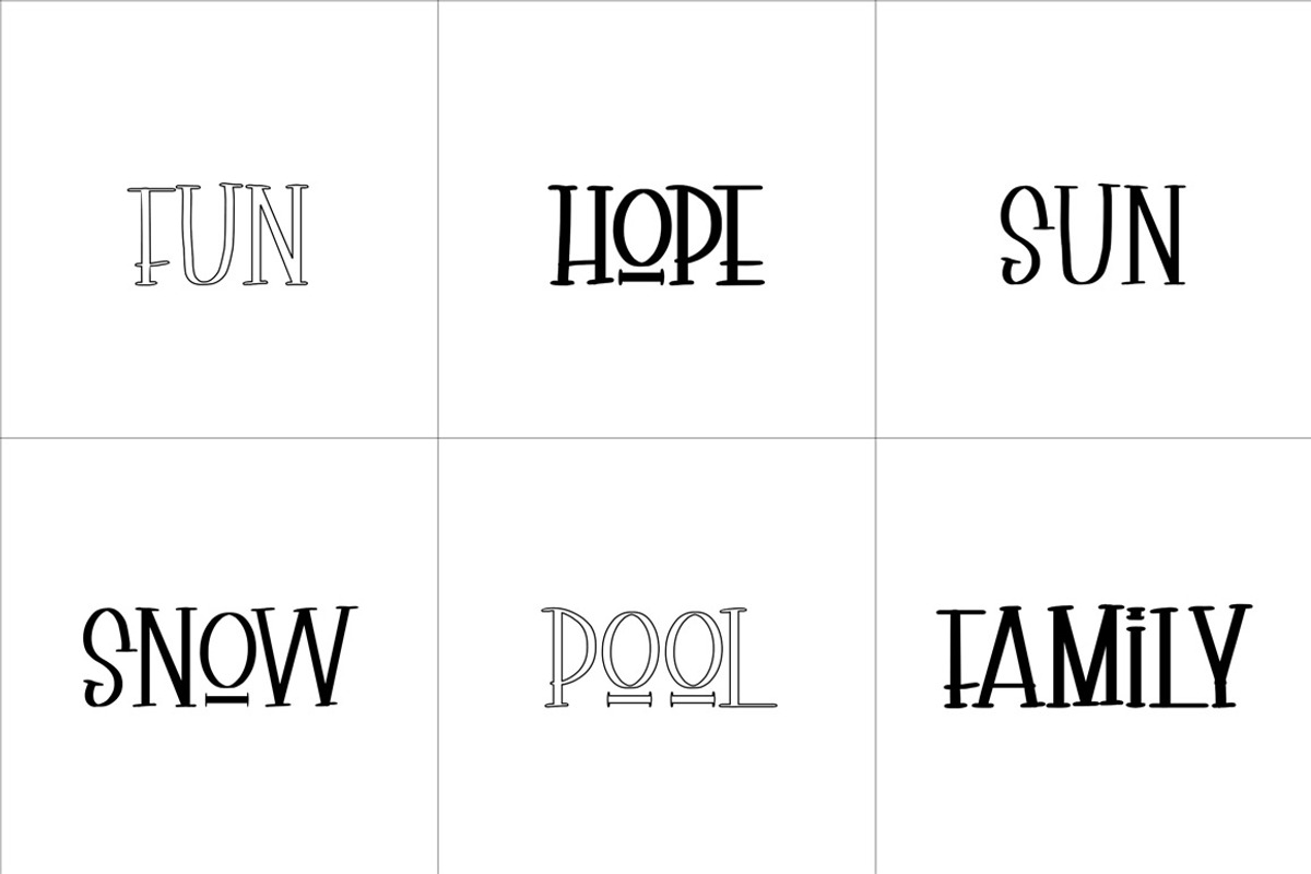 Holiday Joy Display Font preview 5