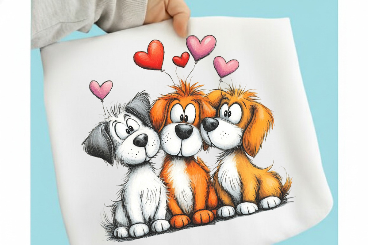 Valentine Dog Best Friend Clipart, an Animal Illustration by designcity5 (Photo 5 of 5)