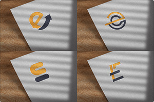 Elegant E: 4 Vector Logo Icon Design, a Branding & Logo Template by DesignBox