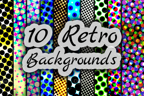 10 Retro Backgrounds preview 4