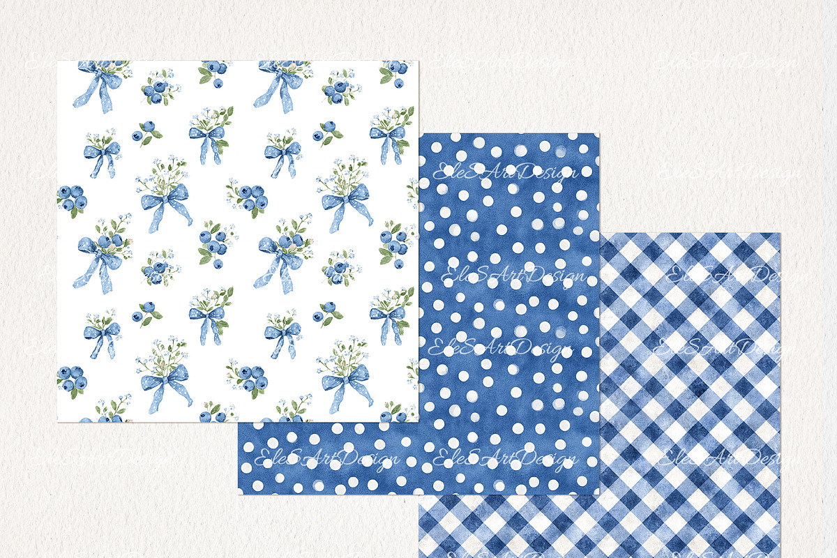 Blueberry Baby Nursery 59PNG 3JPG, an Object Illustration by EleSArtDesign (Photo 3 of 5)