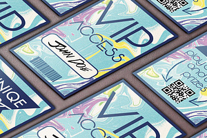Colourful Artistic VIP pass