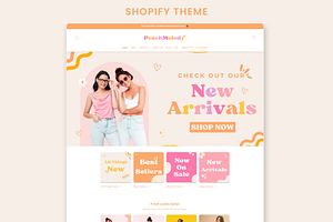 Peach Melody Boutique Shopify Theme