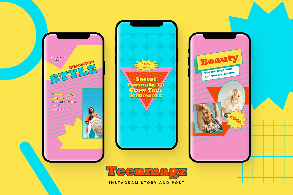Teenmagz - Instagram Stories & Post, a Social Media Template by MYDesign (Photo 2 of 5)