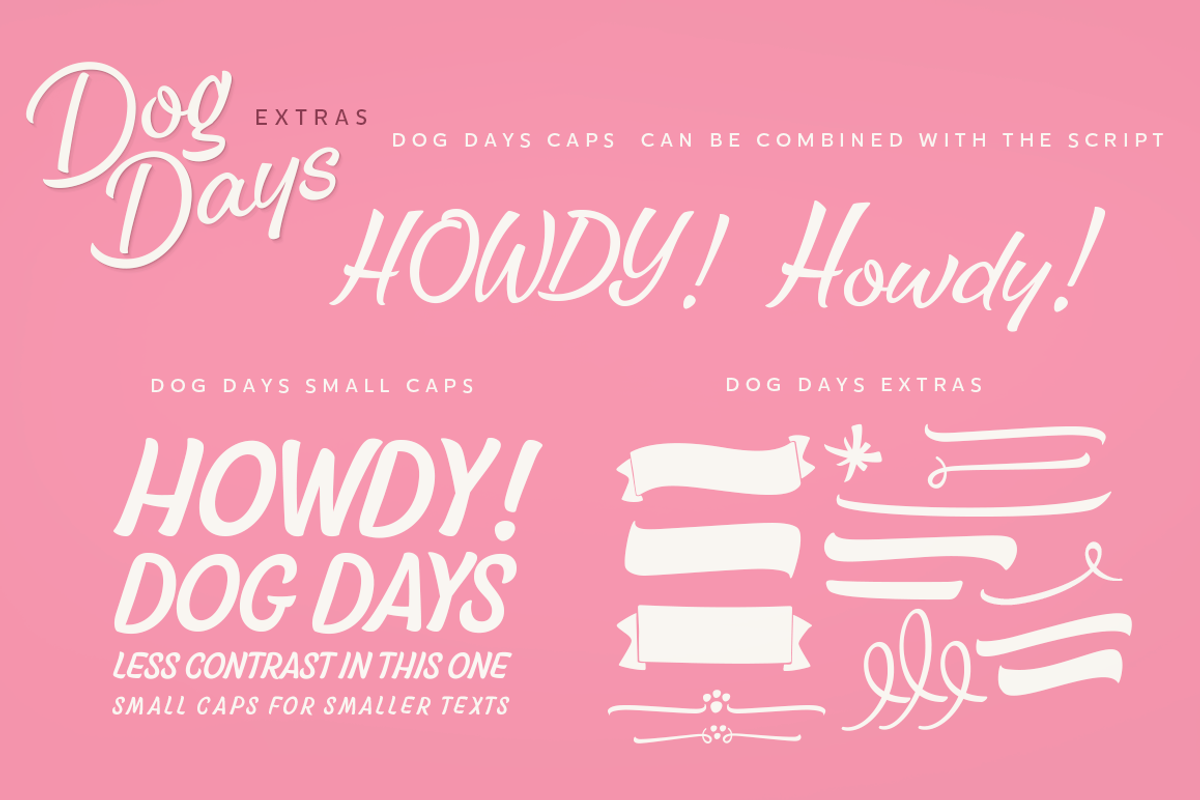 Dog Days Fonts & Extras 50% OFF! preview 8