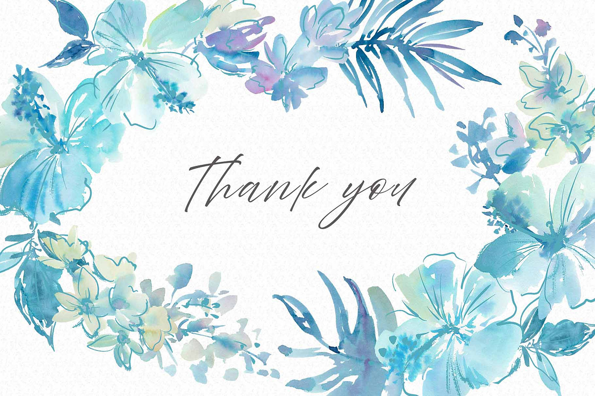Watercolor Tropical floral set, an Object Graphic by Sawango Designs (Photo 10 of 10)