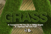 Ms Grass Bitmap Font & PNGs, a Script Font by Creative Graphics (Thumbnail 1 of 4)