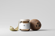 Amber Glass Jar Mockup, a Cups & Container Mockup by pmvch (Thumbnail 7 of 10)