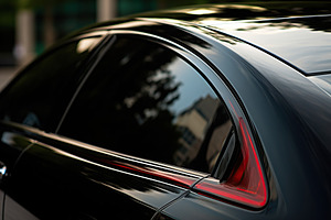 Closeup photo of a new modern car, a Transportation Photo by AlyaAnd