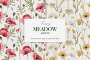 Meadow flowers watercolor patterns, a Pattern Graphic by ArtPavo (Thumbnail 1 of 10)