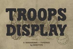 Troops - Vintage Display Font