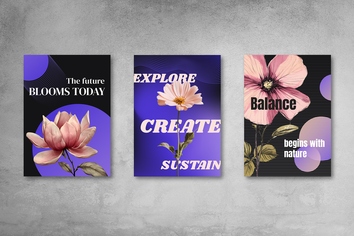 Innovation and Nature Posters, a Background Graphic by Ollyta May (Photo 6 of 8)