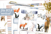 Winter Erin Condren Life Planner, a Design Template by DigitalDesignAI (Thumbnail 1 of 4)