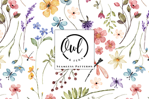 Meadow Breeze Seamless Pattern