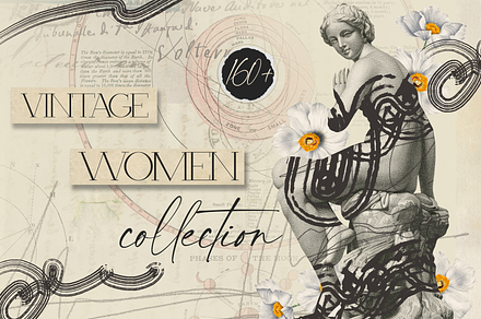 VINTAGE WOMEN COLLECTION | COLLAGES, an Object Graphic by Natali Batu