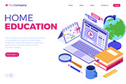 Online Distance Education from Home, an Education Illustration by TAlex (Thumbnail 6 of 6)