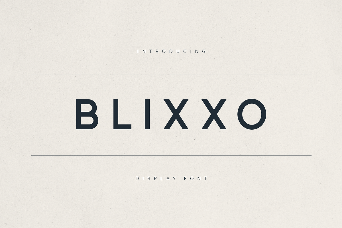 Blixxo — Modern Minimal Display Font, a Slab Serif Font by Only Fonts (Photo 1 of 11)