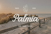 Palm Bay Social Vintage Summer Font, a Script Font by Creacy Studio (Thumbnail 5 of 9)