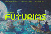 ND Vectorix Futurism Typeface, a Blackletter Font by Nouric Design (Thumbnail 2 of 6)