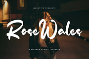 Rose Wales, a Handwritten Font by Megatype (Thumbnail 1 of 7)