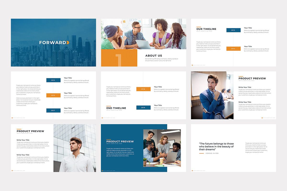 Forward Business Google Slides, a Presentation Template by slidequest (Photo 3 of 16)