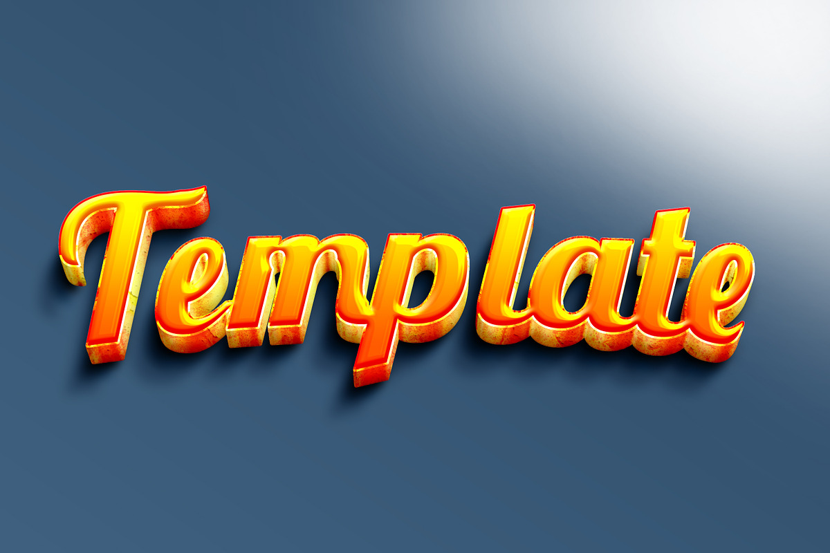 Yellow 3D Gradient,Cartoon Text Effe, a Layer Style Add-On by yokbisayok (Photo 3 of 3)