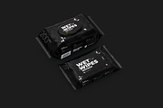 Wet Wipes Mockup, large and small, a Packaging Mockup by easymock (Thumbnail 9 of 10)
