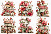 Whimsical Spring Signpost Clipart, an Illustration by Craft Nest (Thumbnail 5 of 11)