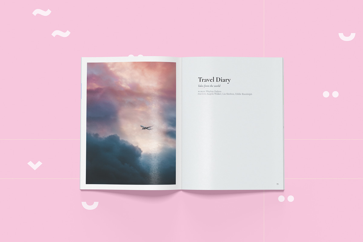 Core - Letter size Magazine Template, a Magazine Template by Tèrso. (Photo 5 of 10)