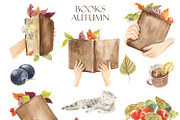 Books. Autumn., an Illustration by Love Watercolor Store (Thumbnail 3 of 5)