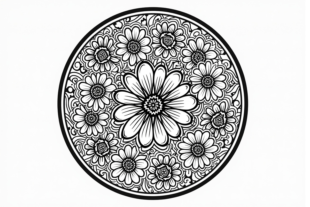 Mandala Floral Circle Pack, an Illustration by BIPLOB EXPERT (Photo 9 of 9)