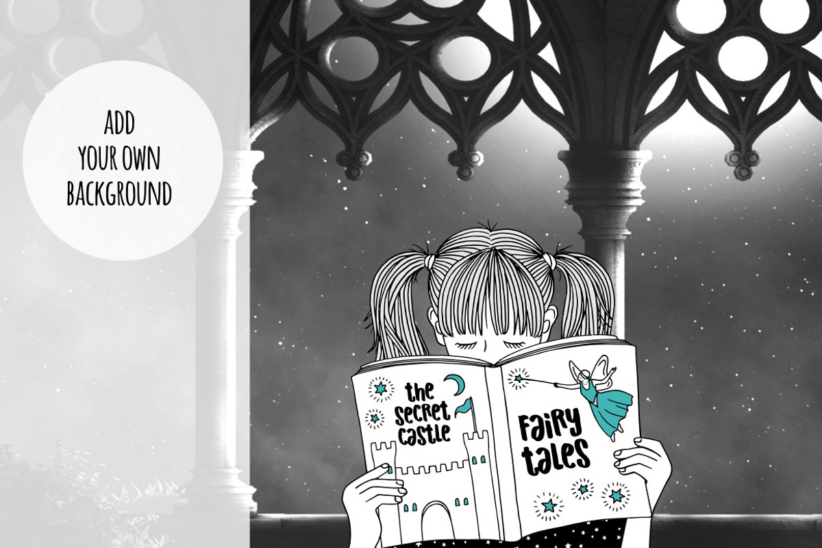 Kids Reading Books - Hand Drawn, an Education Illustration by Franzi draws (Photo 2 of 4)