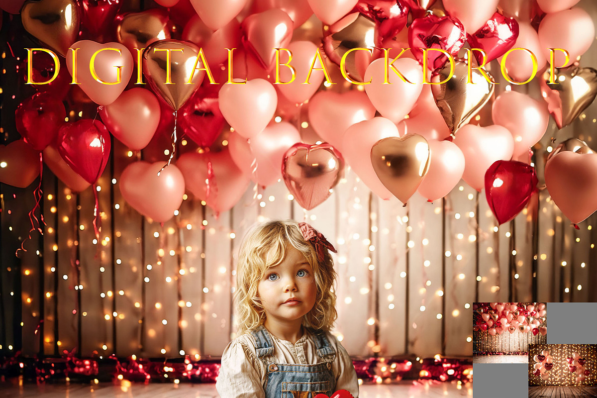 Valentines Backdrop,Digital Backdrop, a Background Graphic by MajorArtTm (Photo 1 of 3)