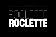 Roclette Pro Display Typeface, a Sans Serif Font by Foxtype (Thumbnail 1 of 7)
