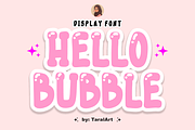 Hello Bubble - Cute Bubble Font, a Handwritten Font by KiddoGlyphs Studio (Thumbnail 1 of 5)