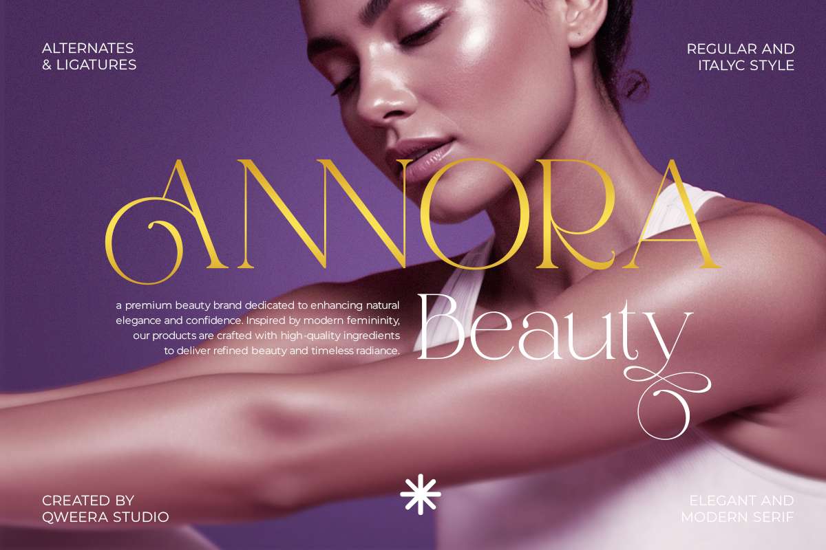 Annagia - Modern Elegant Luxury, a Serif Font by Qweera Studio (Photo 4 of 12)