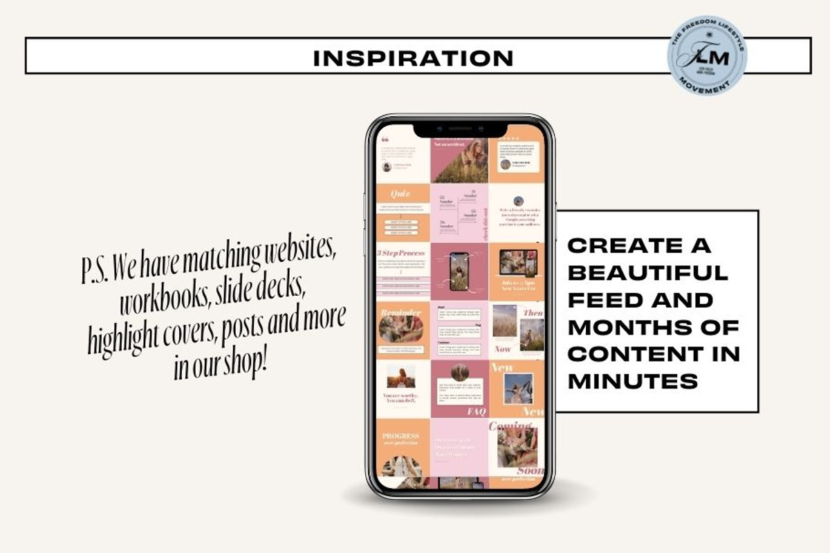 Engagement Post - Pink Boho, a Social Media Template by Freedom Business Shop (Photo 9 of 11)