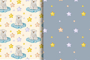 Polar Bear Digital Paper, Watercolor, a Pattern Graphic by TetianaArt (Thumbnail 3 of 7)