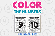 Coloring numbers, 1 to 10 math, an Education Illustration by TukTuk Design (Thumbnail 5 of 7)