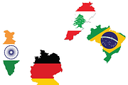 119 Flag Maps of the World, an Education Illustration by Sourcedigi (Thumbnail 2 of 3)