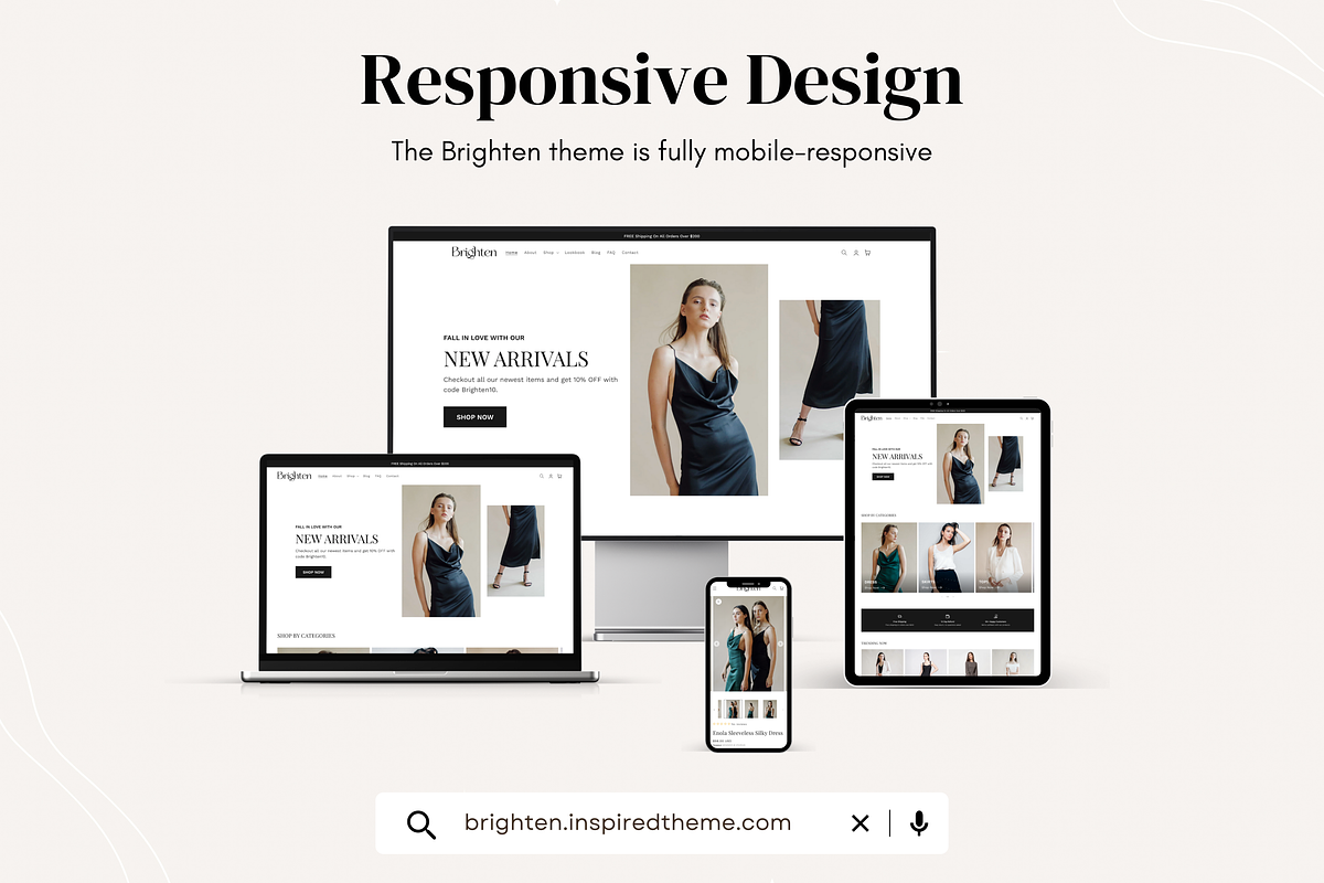 Brighten - Fashion Shopify Theme, a Shopify Template by InspiredTheme (Photo 5 of 8)