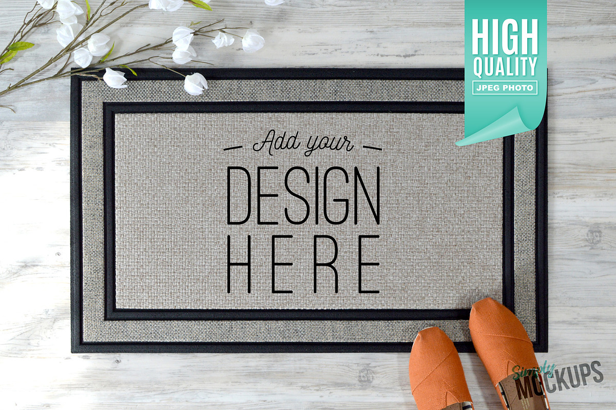 Sublimation Doormat Mockup, a Product Mockup by Simply Mockups (Photo 1 of 2)